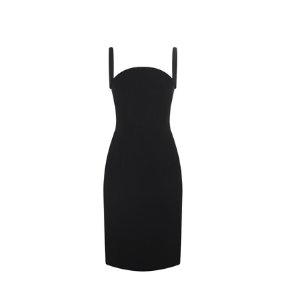 Rolled Midi Dress