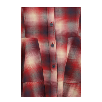MAYFEYR - Ganni - Peplum Flannel Shirt - A1040414266