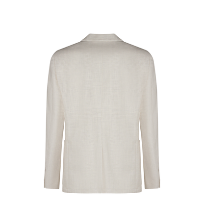 Single-Breasted Cotton-Blend Jacket