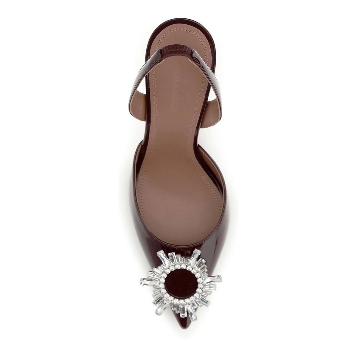 MAYFEYR - Amina Muaddi - Begum Slingback Pumps - 18S366799BEGMERLOTPATE