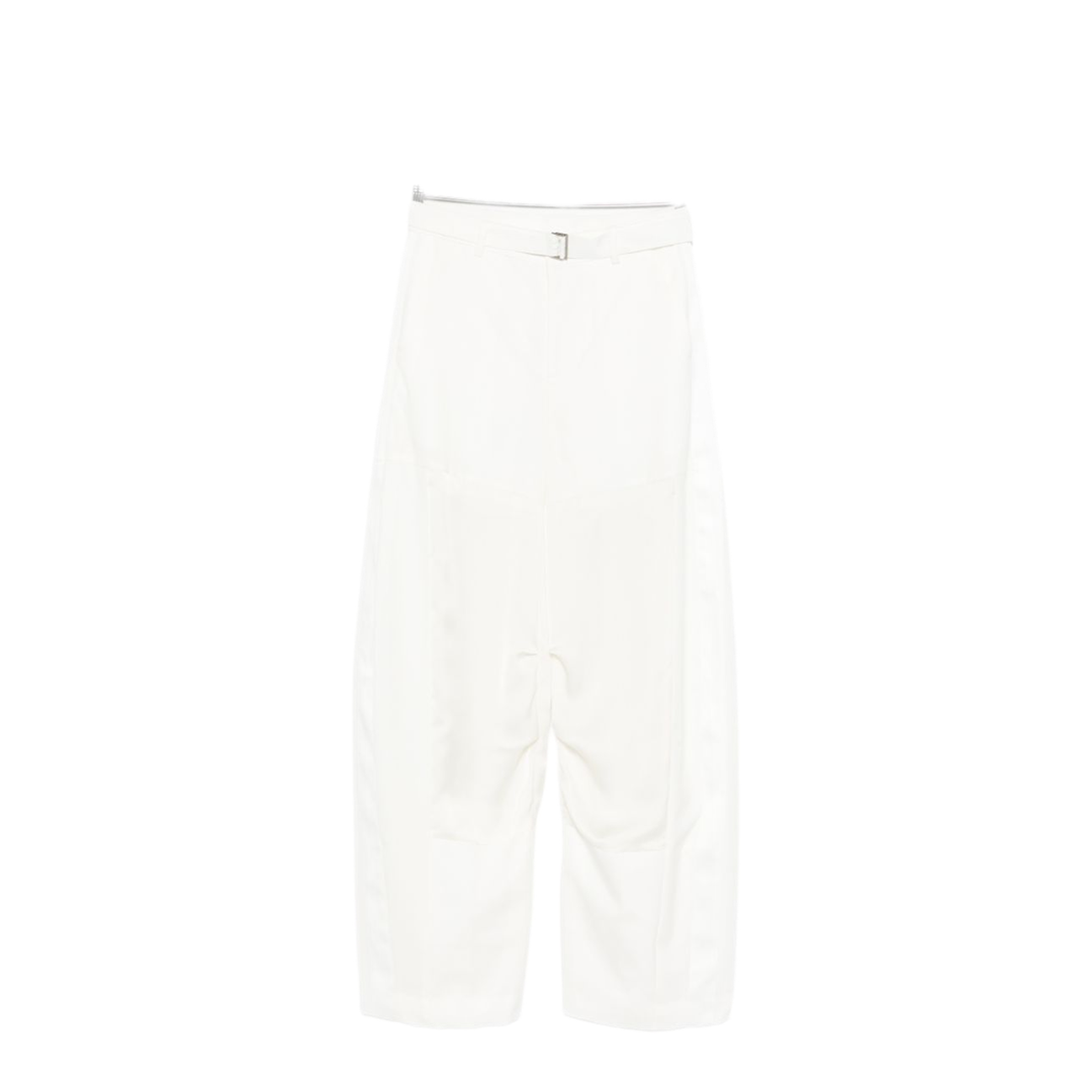 MAYFEYR - Sacai - Off White Belted Waist Wide Leg Trousers - 2608431151