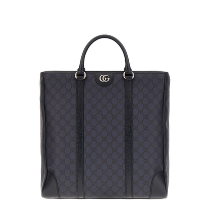 GG Black Large Canvas Tote Bag - Navy Blue