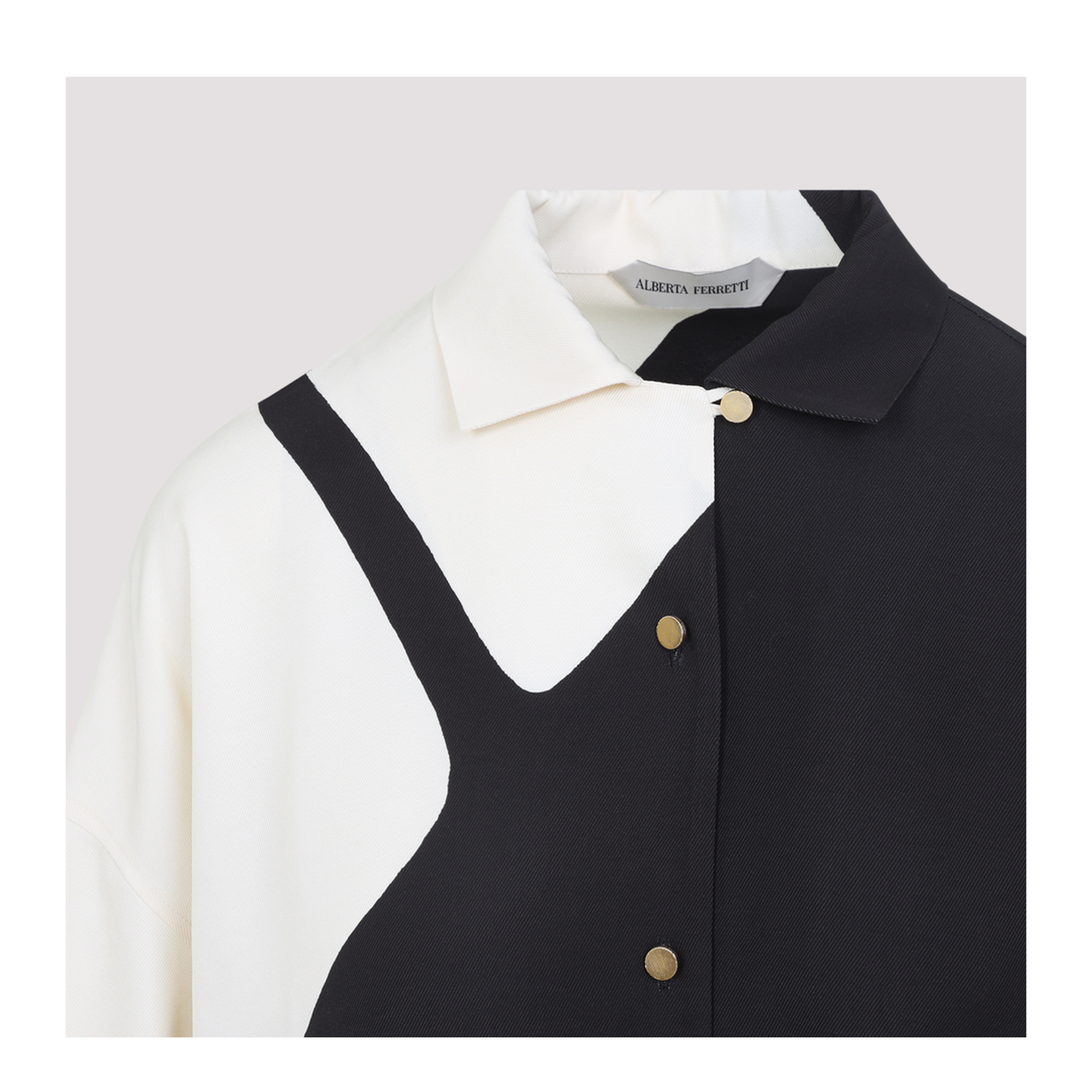 MAYFEYR - ALBERTA FERRETTI - Black Twill Shirt - A022201511555