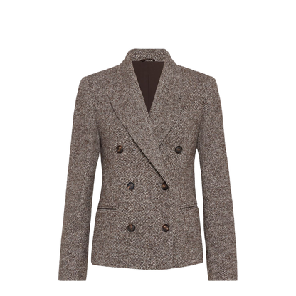 Double-breasted Silk Blend Blazer