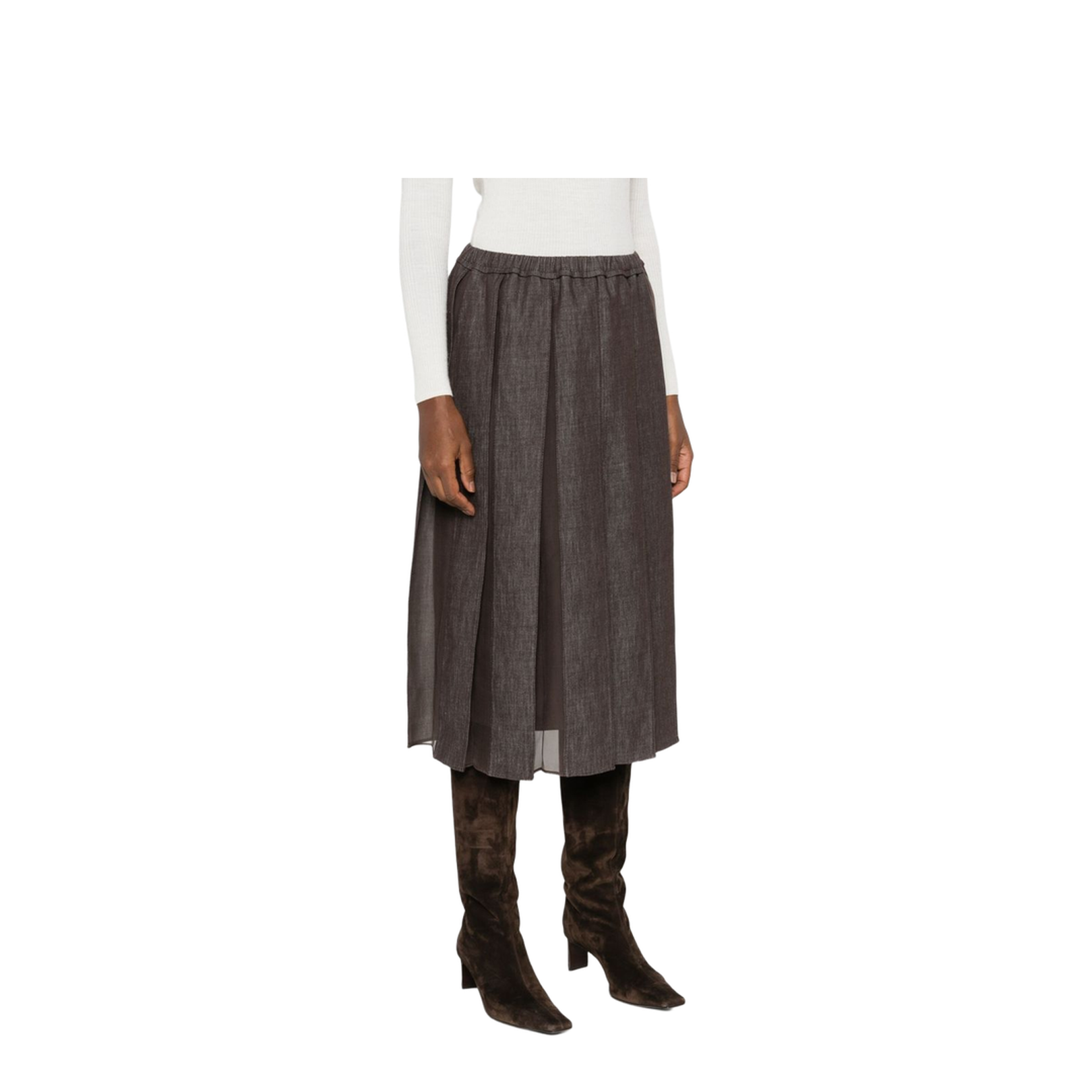 Denim Midi Skirt