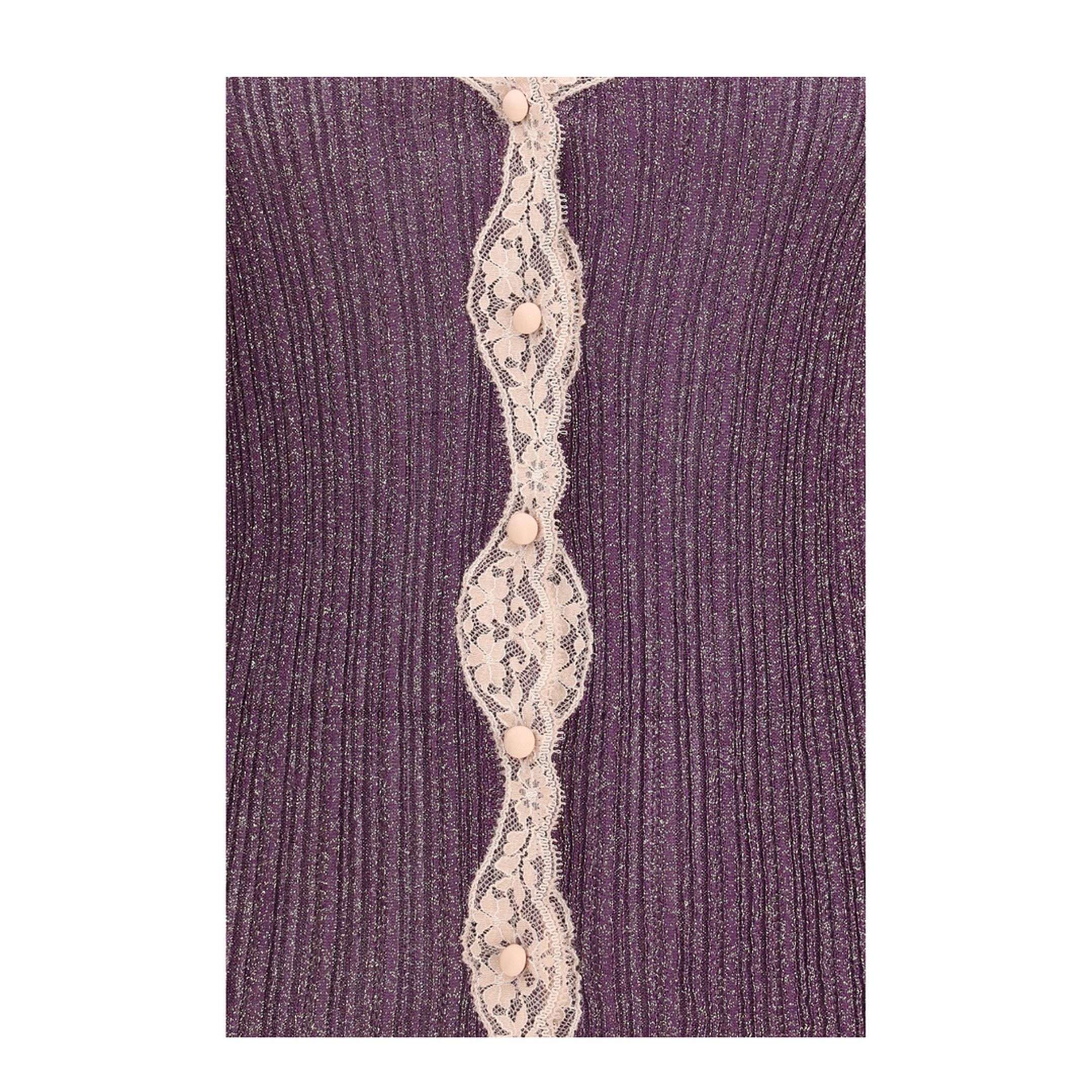 MAYFEYR - Valentino - Lurex Knit Cardigan With Lace - 8B0KA15KA8T