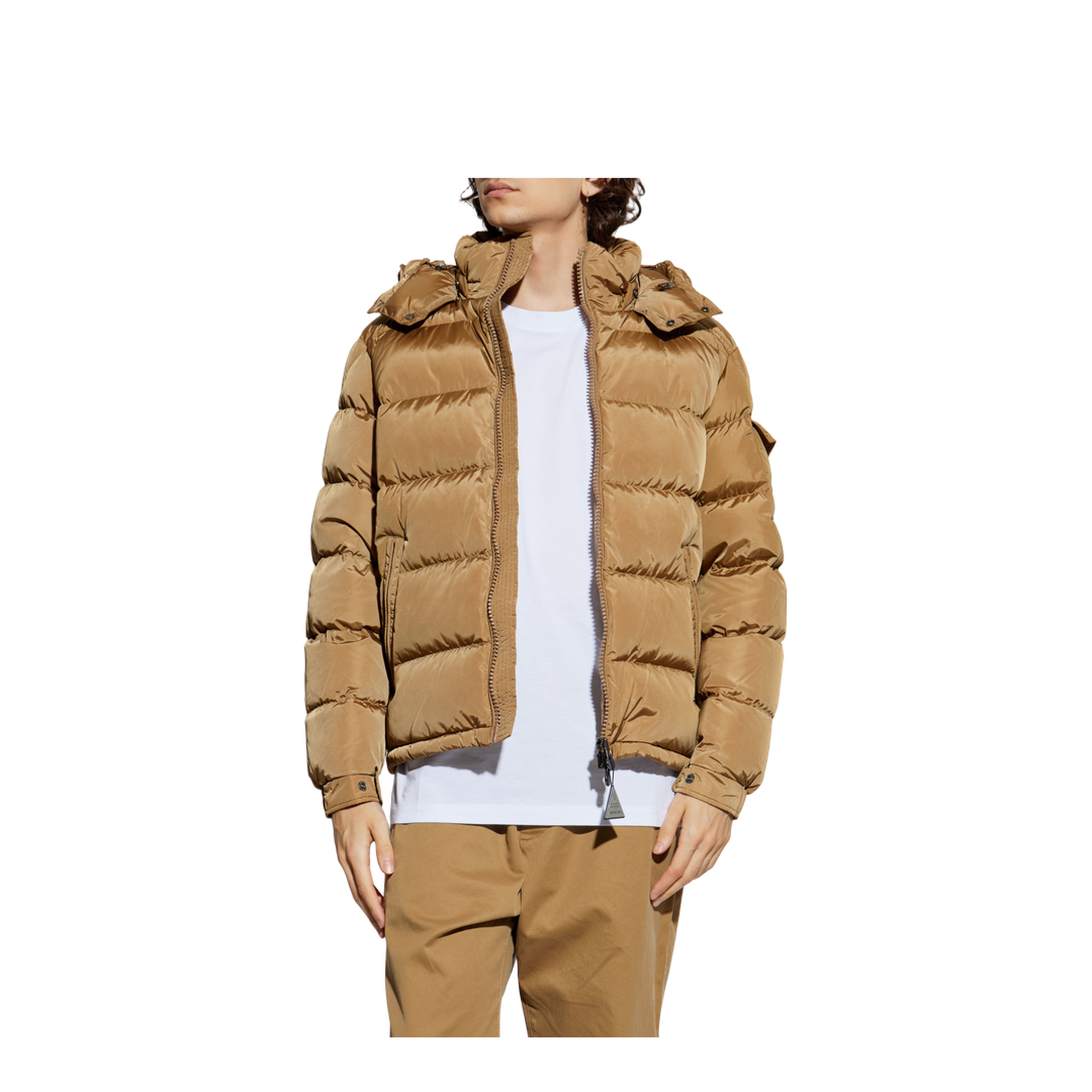 Brown Maya Matte Short Down Jacket