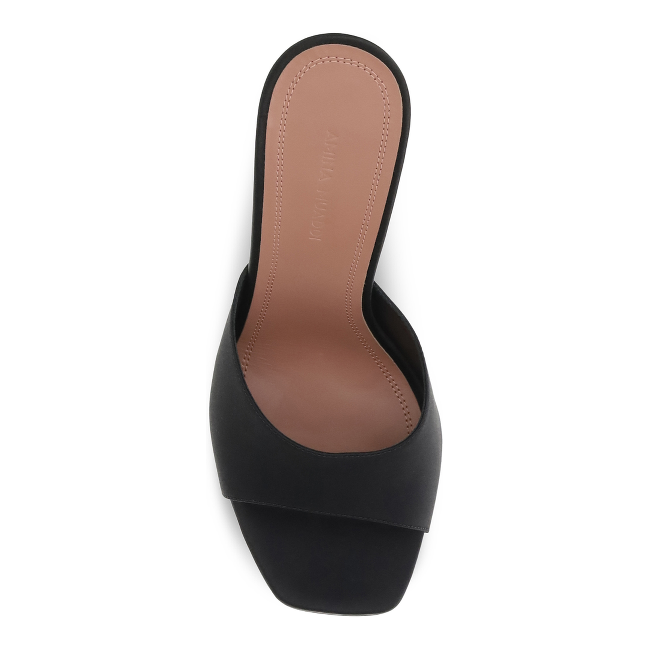 MAYFEYR - Amina Muaddi - Dalida Satin Sandals - C9S351831DALBLACKSATIN
