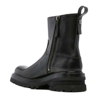 MAYFEYR - PREMIATA - Elba Leather Ankle Boots With Zip - 32338NERO