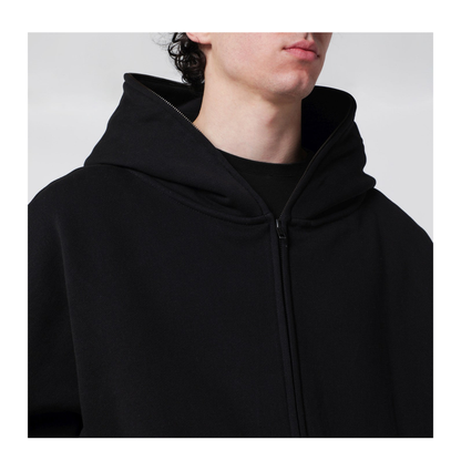 MAYFEYR - Entire Studios - Black Cotton Zip Up Hoodie - ESSS26HO03012UCO0015