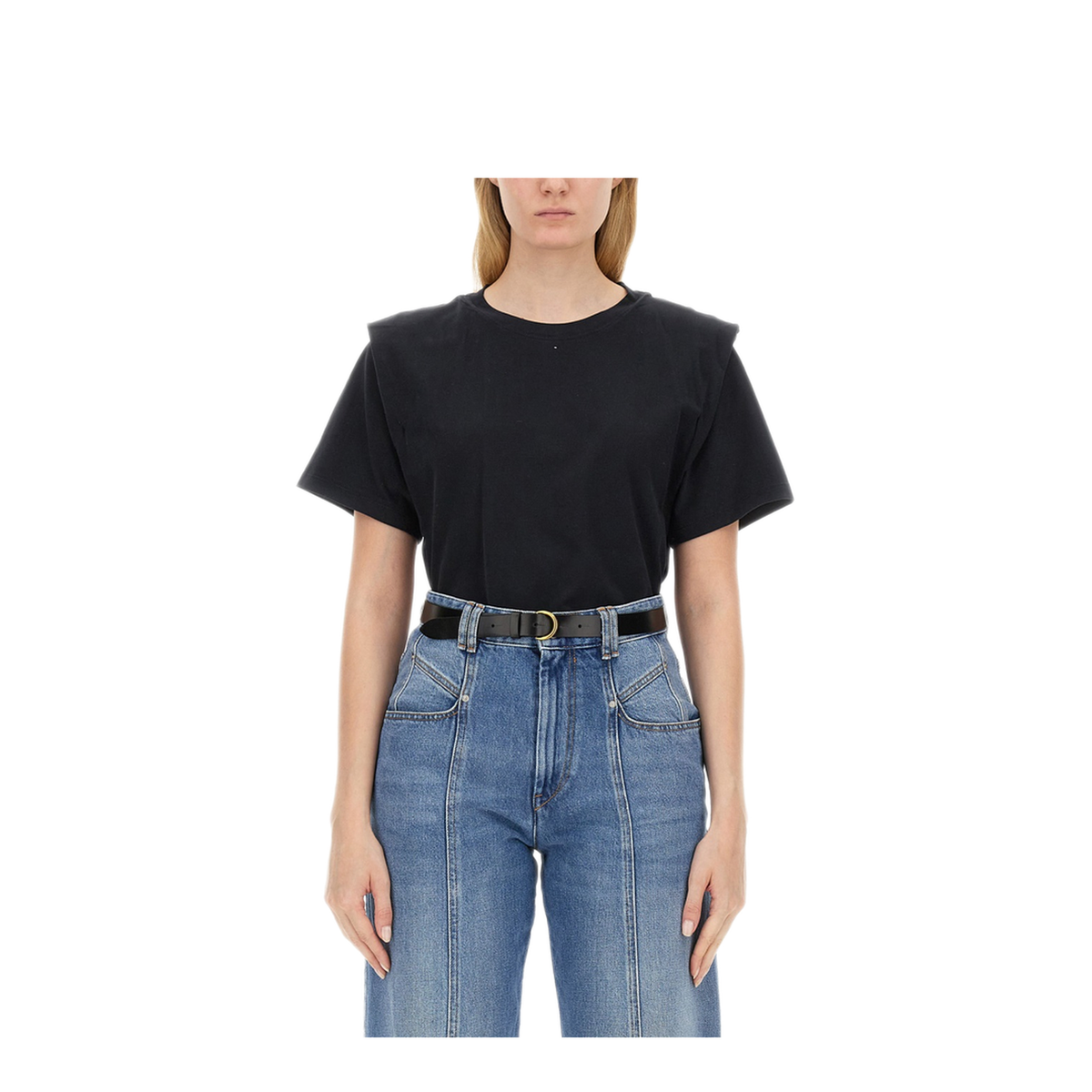 MAYFEYR - Isabel Marant Étoile - T Shirt Zelitos - TS0041FAA1N41I01BK