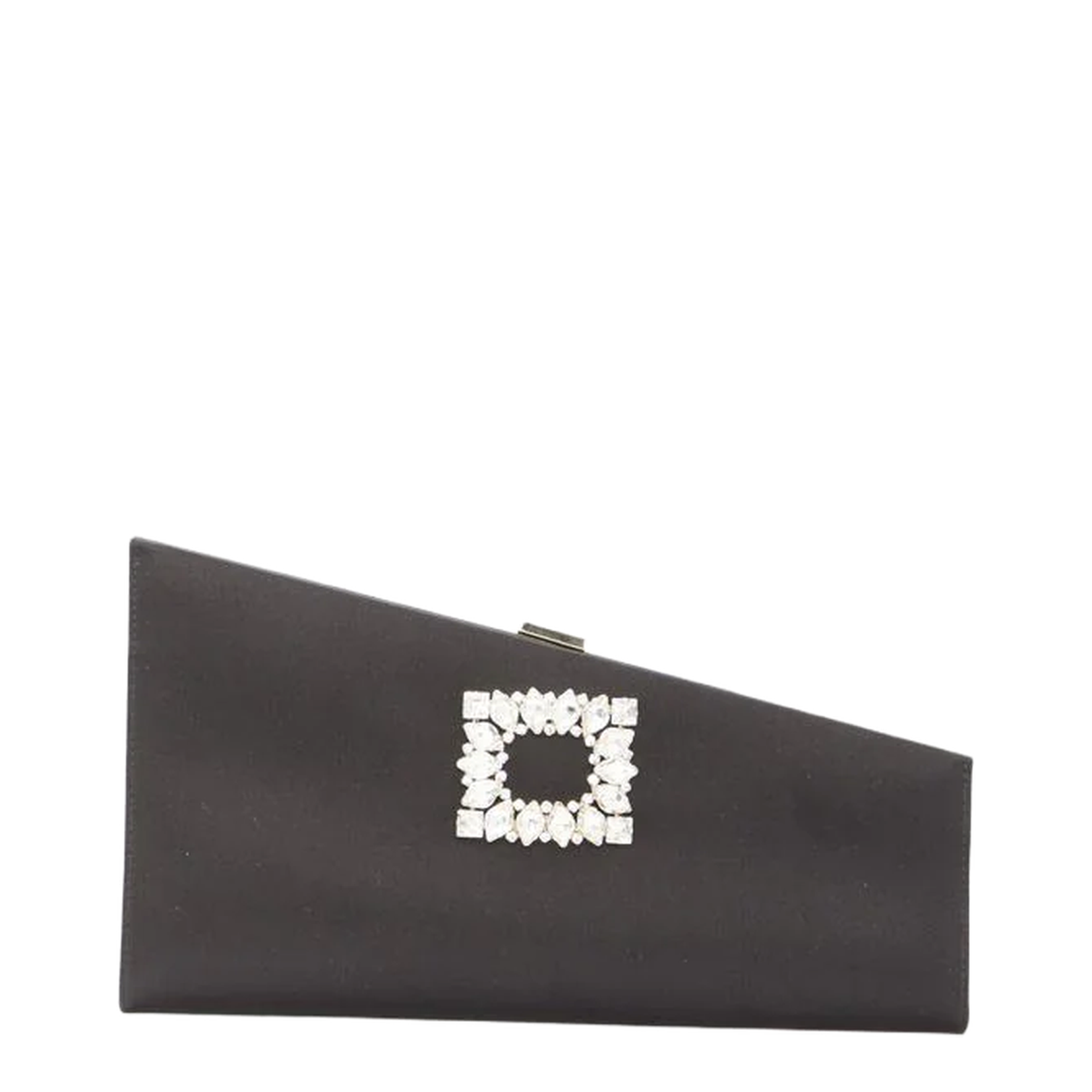 Asymmetrical Strass Buckle Clutch