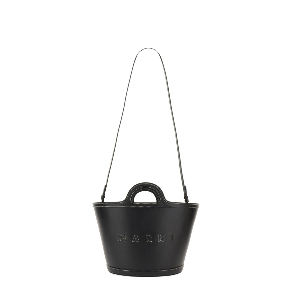 Tropicalia Small Calfskin Tote - Black