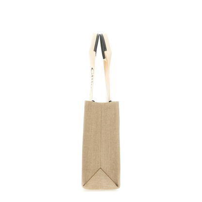 Linen Bag with Double Logo Handles