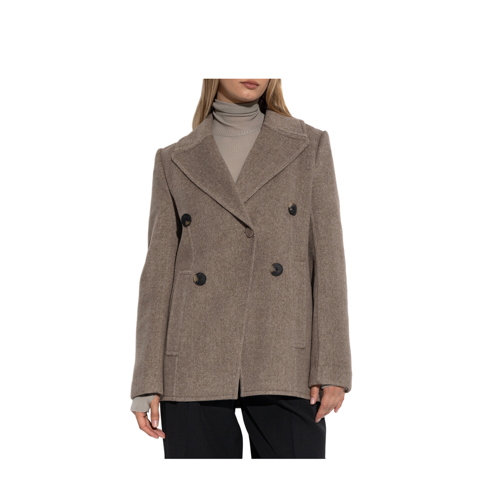 Short Double-Breasted Coat