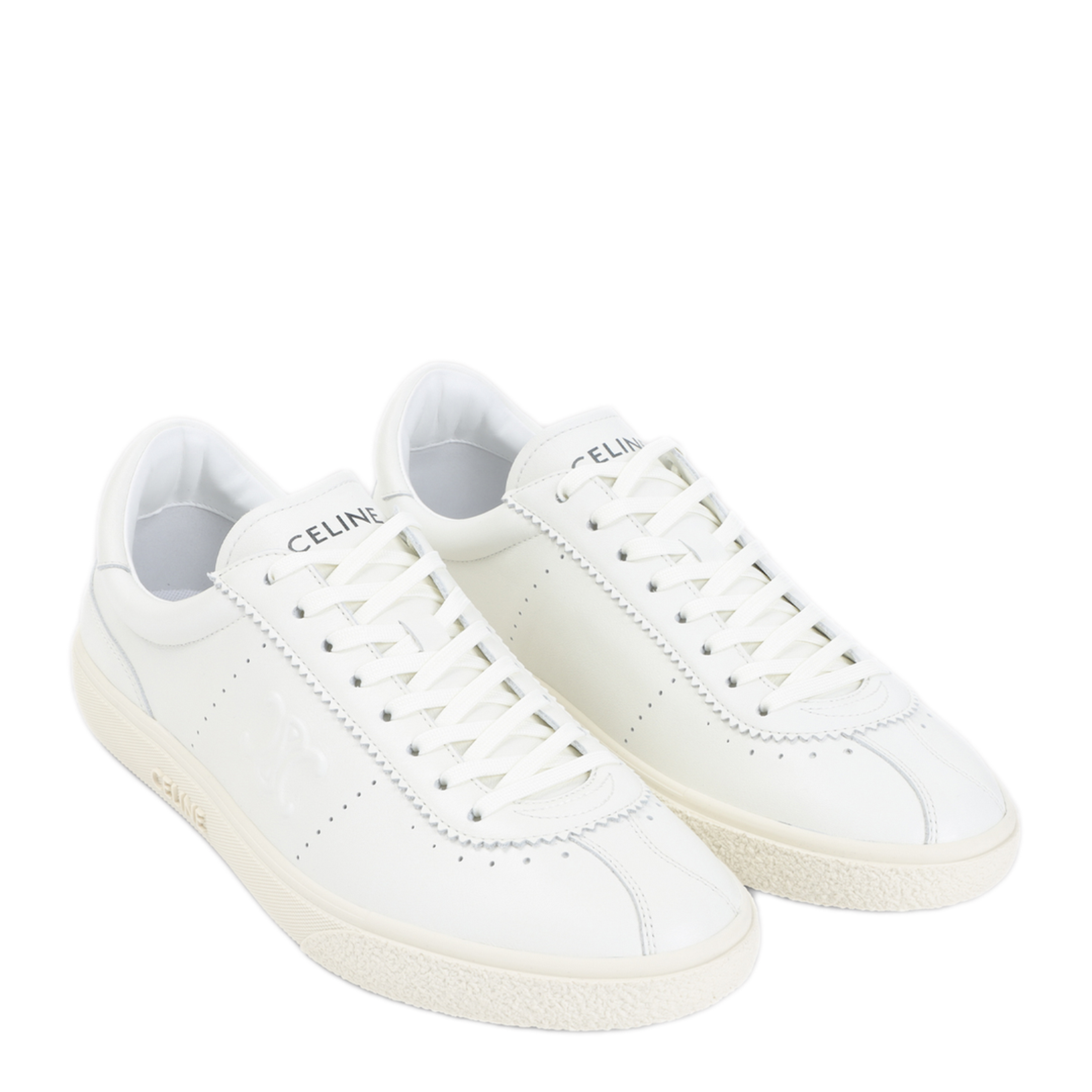 MAYFEYR - Celine - Low Lace-Up Sneakers With Triomphe - 36466518901FW