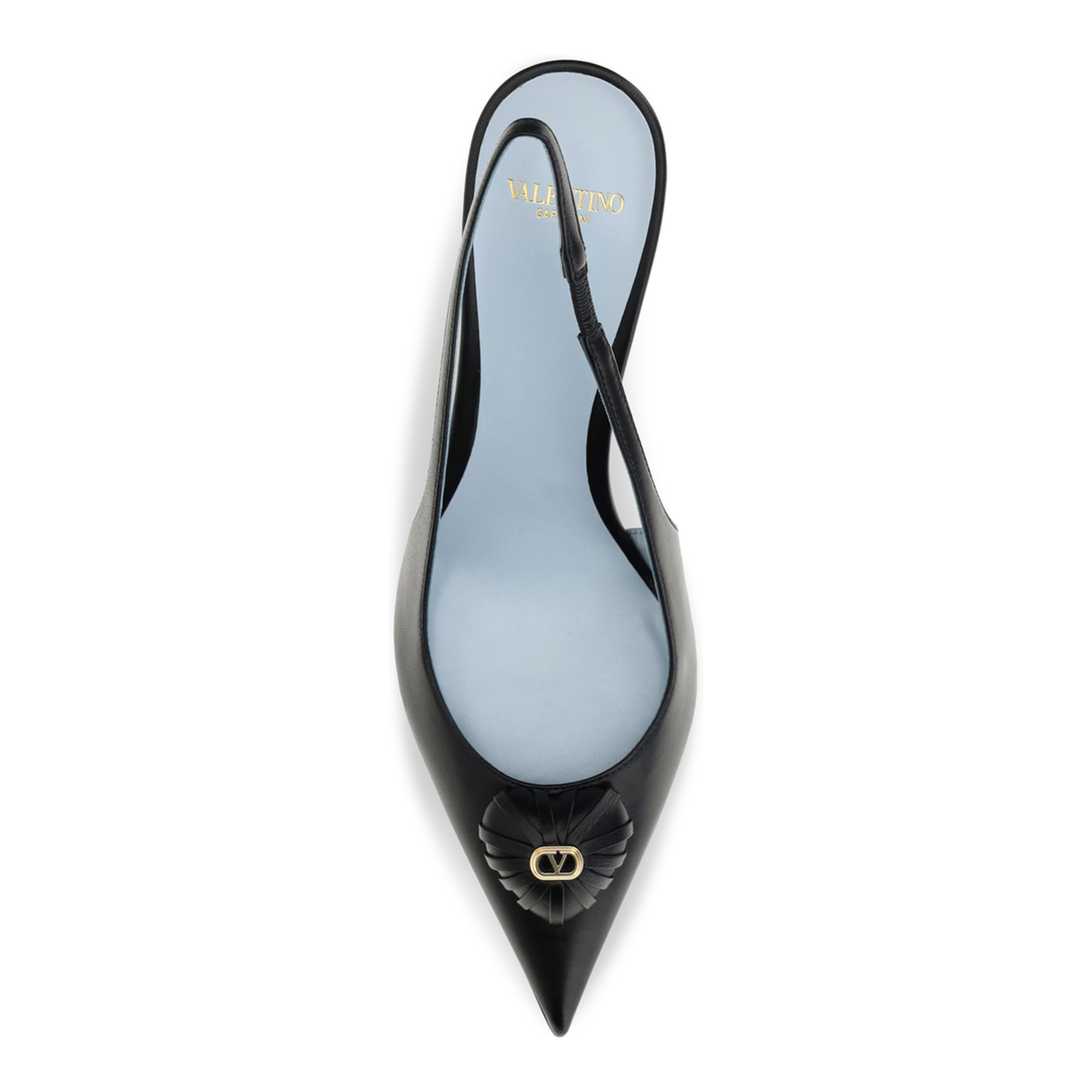 MAYFEYR - Valentino - Coeur Royal Slingback Leather Pumps - 9W2S0QD6DMD
