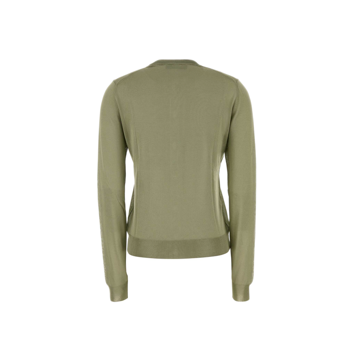 MAYFEYR - Fendi - Sage Green Stretch Viscose Cardigan - FZE574AW4VF1UKL