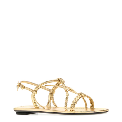 MAYFEYR - Prada - Gold Nappa Leather Sandals - 1X406OF00579AF0522