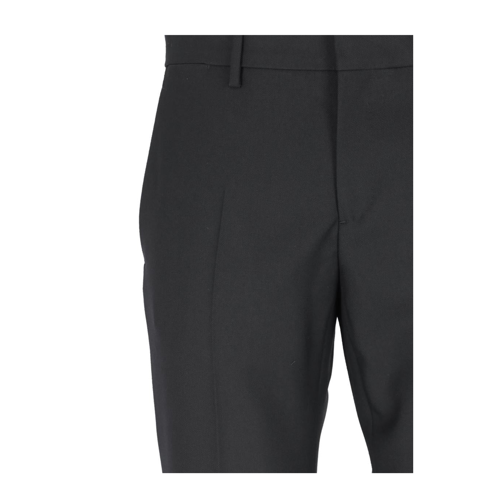 Black Virgin Wool Pants