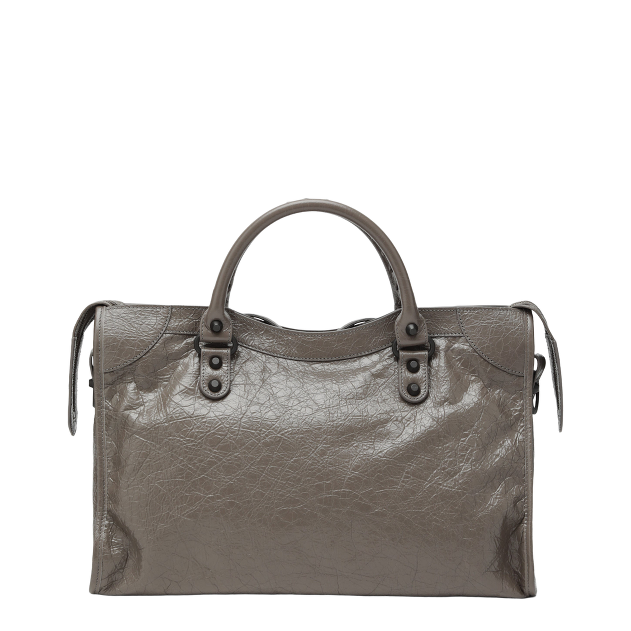 MAYFEYR - Balenciaga - City Medium Handbag In Dark Walnut Leather - 8657602ACFH5848