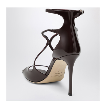 MAYFEYR - Jimmy Choo - Azia Sandals In Deep Red Patent Leather - AZIA95PAT061998