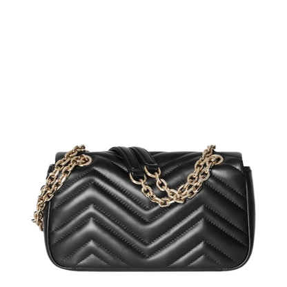 Small Shoulder Bag in Black Leather