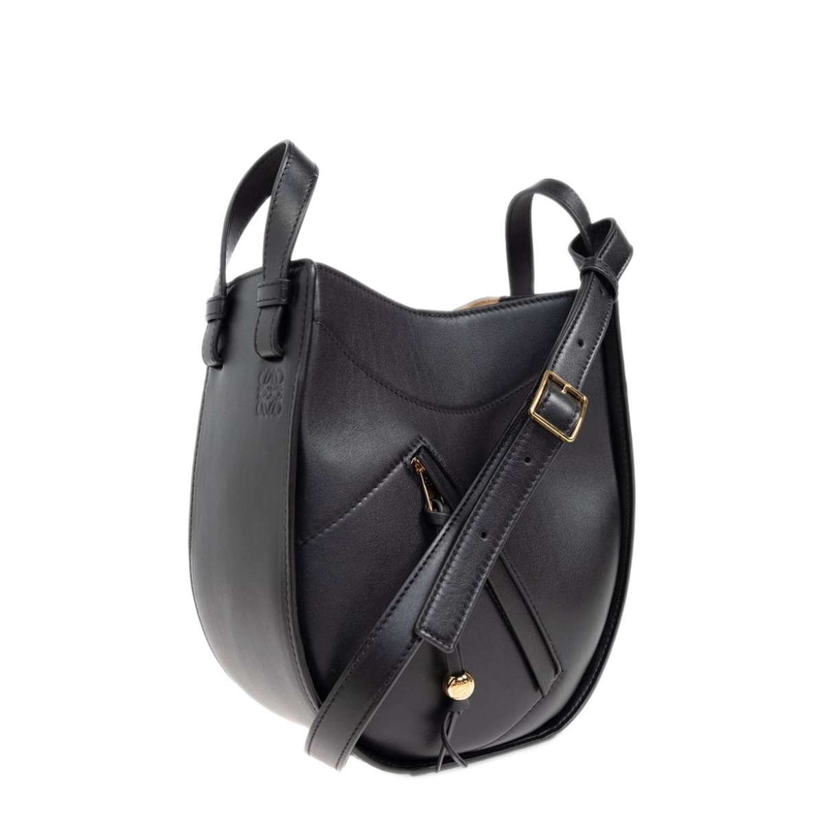 Hammock Slice Calfskin Bag - Black