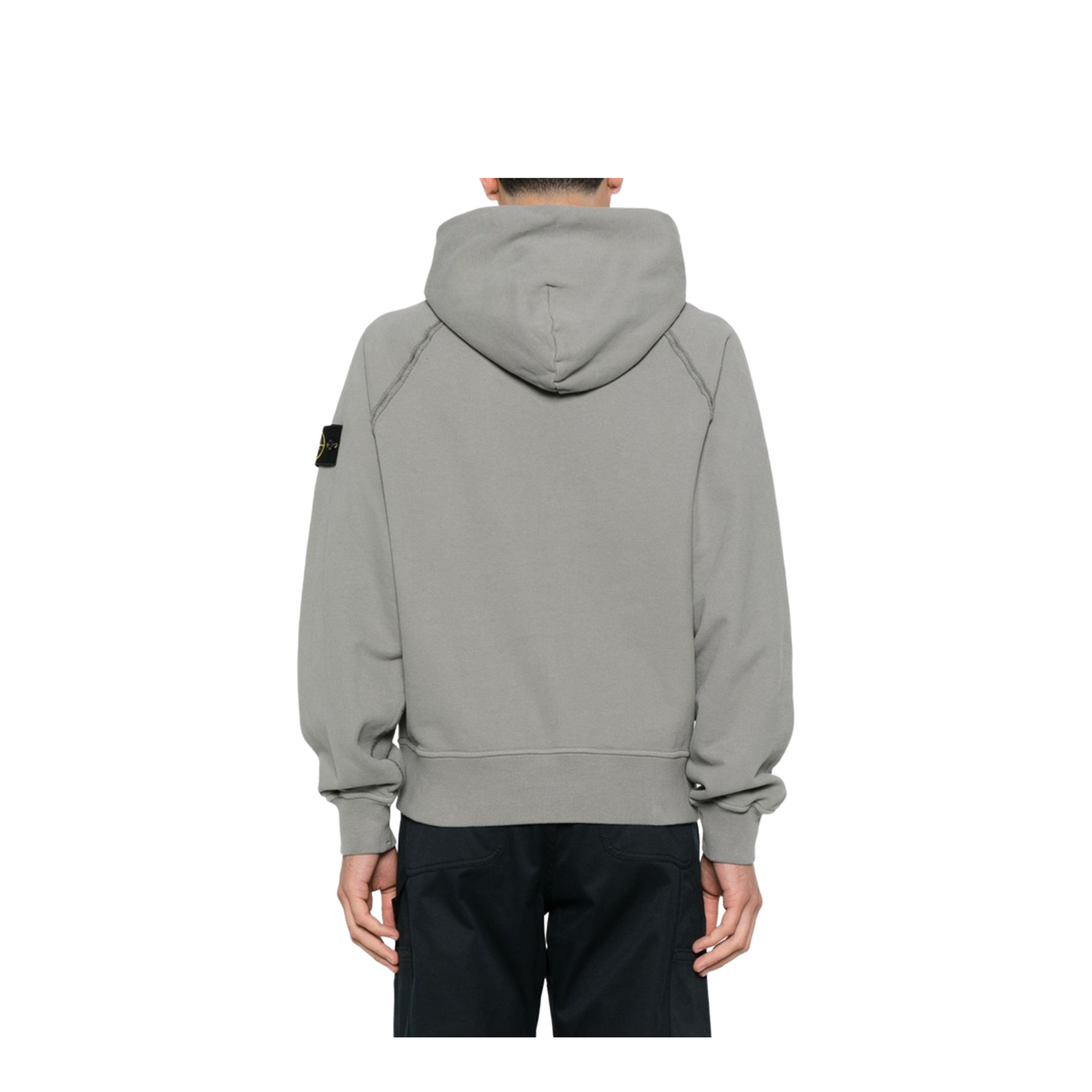 Hooded Sweatshirt in Brushed Organic Cotton Fleece