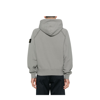 Hooded Sweatshirt in Brushed Organic Cotton Fleece