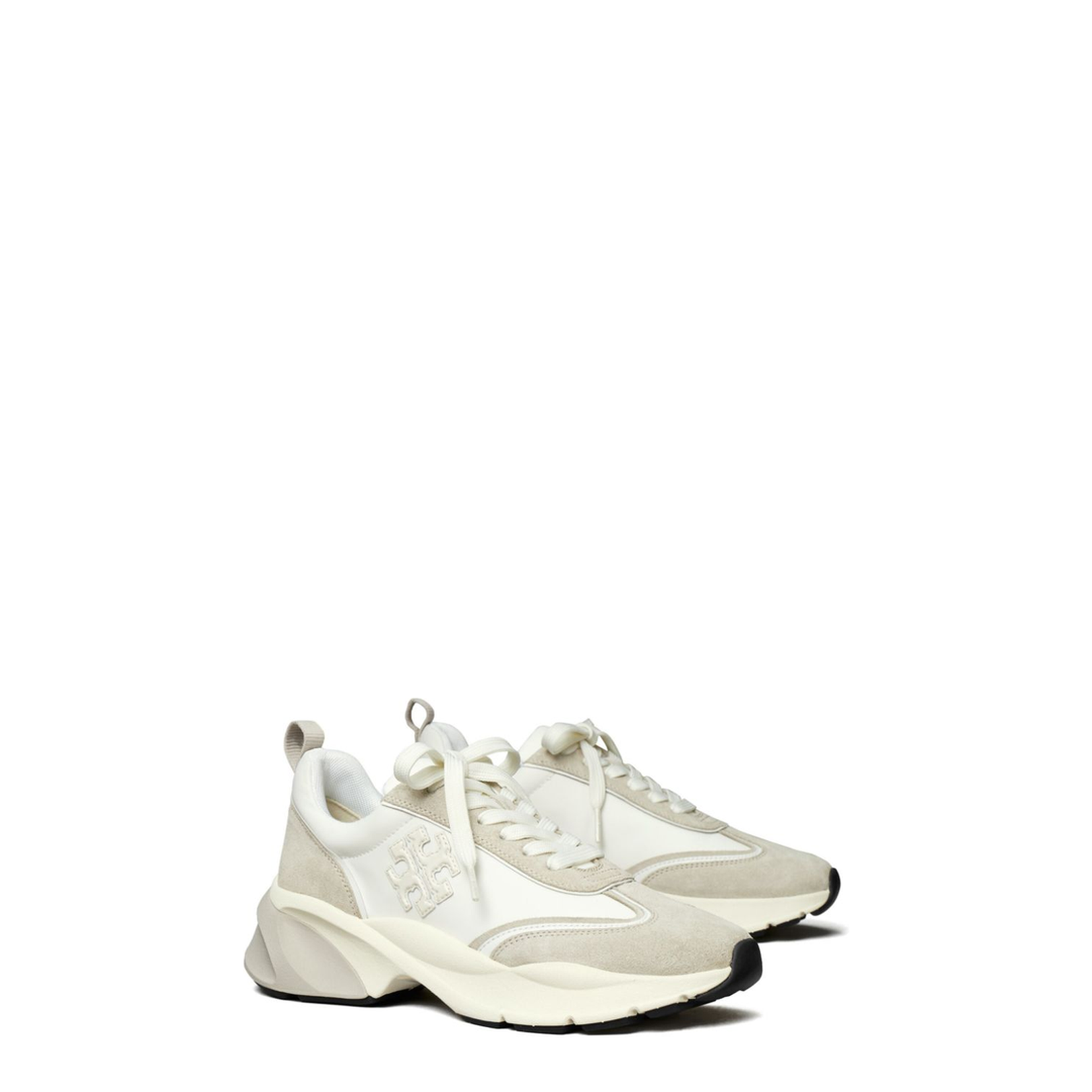 Canvas and Leather Suede Sneakers