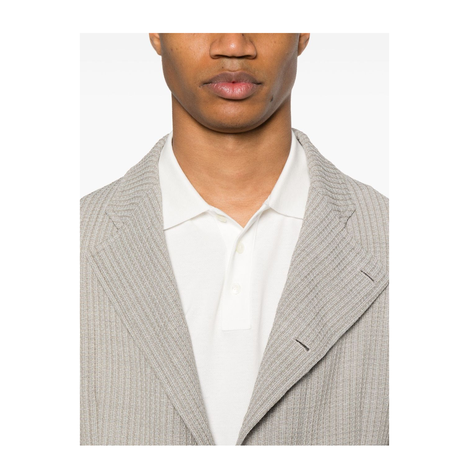 Wool Single-Breasted Blazer Jacket