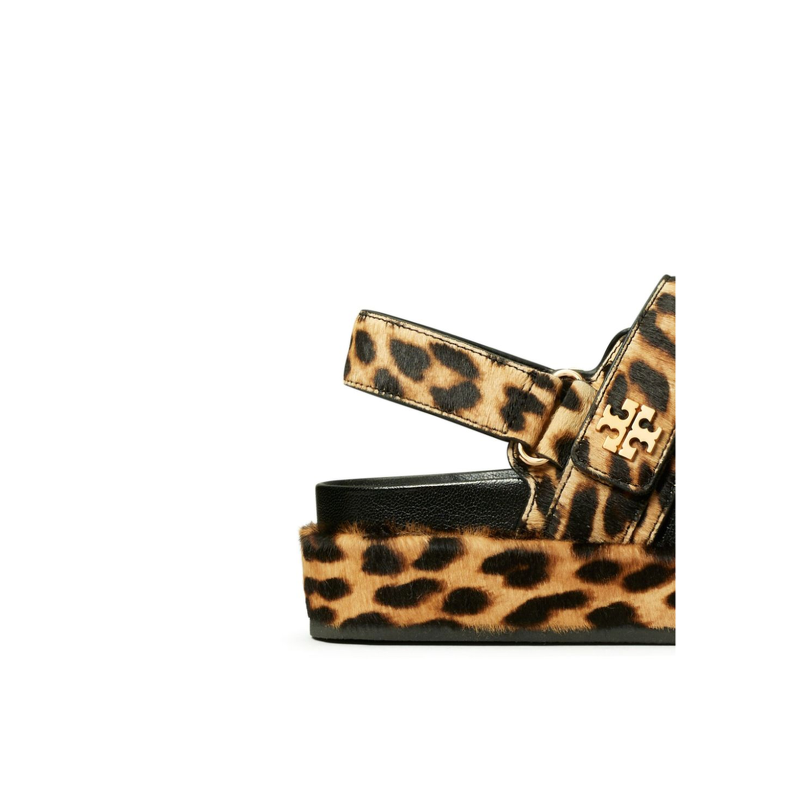 Leopard Print Touch-Strap Sandals