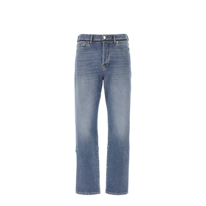 Wide-leg Jeans with Contrast Back