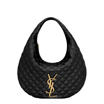 ICARE Hobo in Quilted Nappa in Black