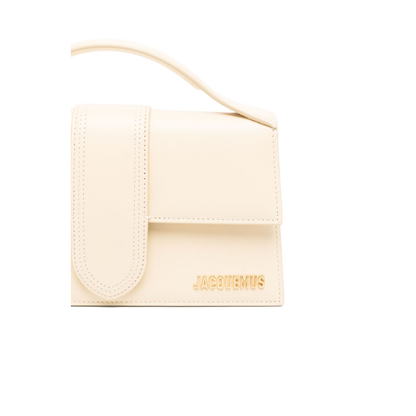 Le Grand Bambino Calf Leather Top-Handle Bag - Ivory