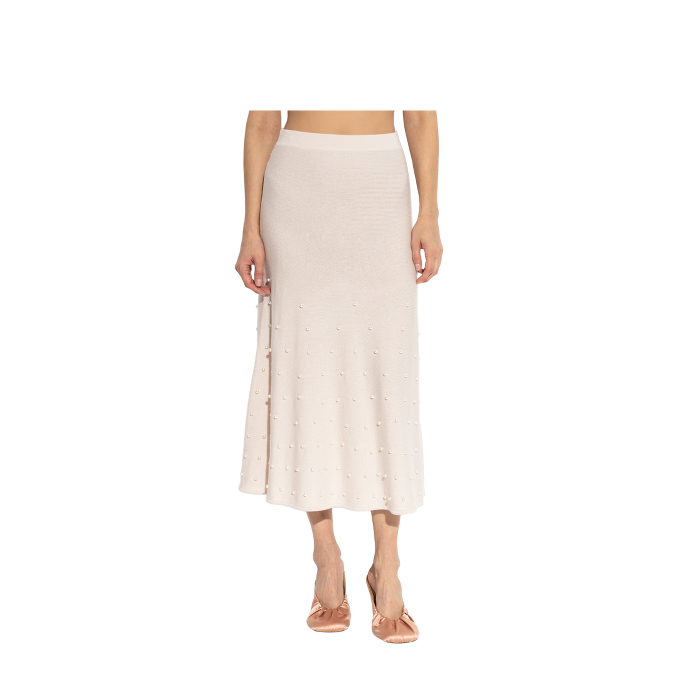Wool Skirt with Appliques