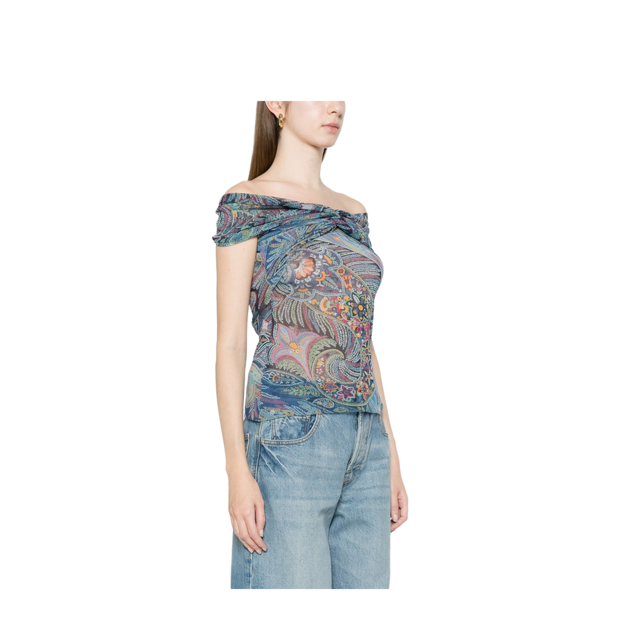 Women's Pattern Top Blue