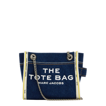 The Denim Chain Crossbody Tote Bag