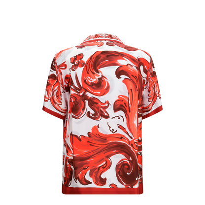 MAYFEYR - Dolce & Gabbana - Maiolica Print Hawaii Shirt In Silk Twill - G5JH9THI133