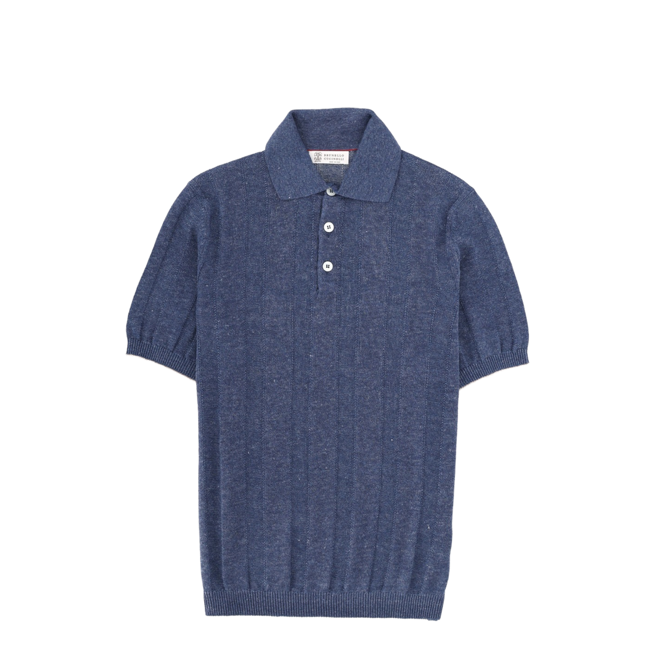 Linen Knit Polo Shirt