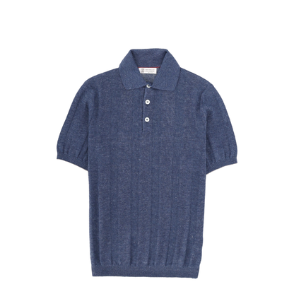 Linen Knit Polo Shirt