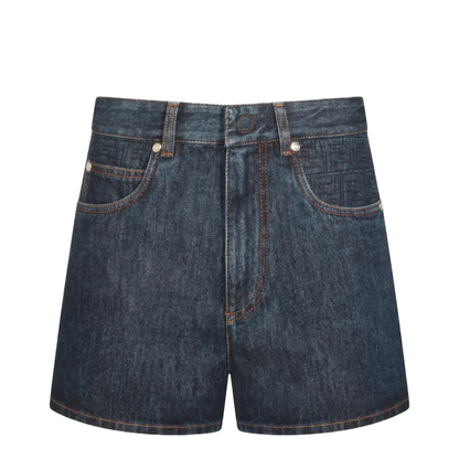 MAYFEYR - Fendi - Flared Denim Shorts With Quilted Motif - FLP861AW82
