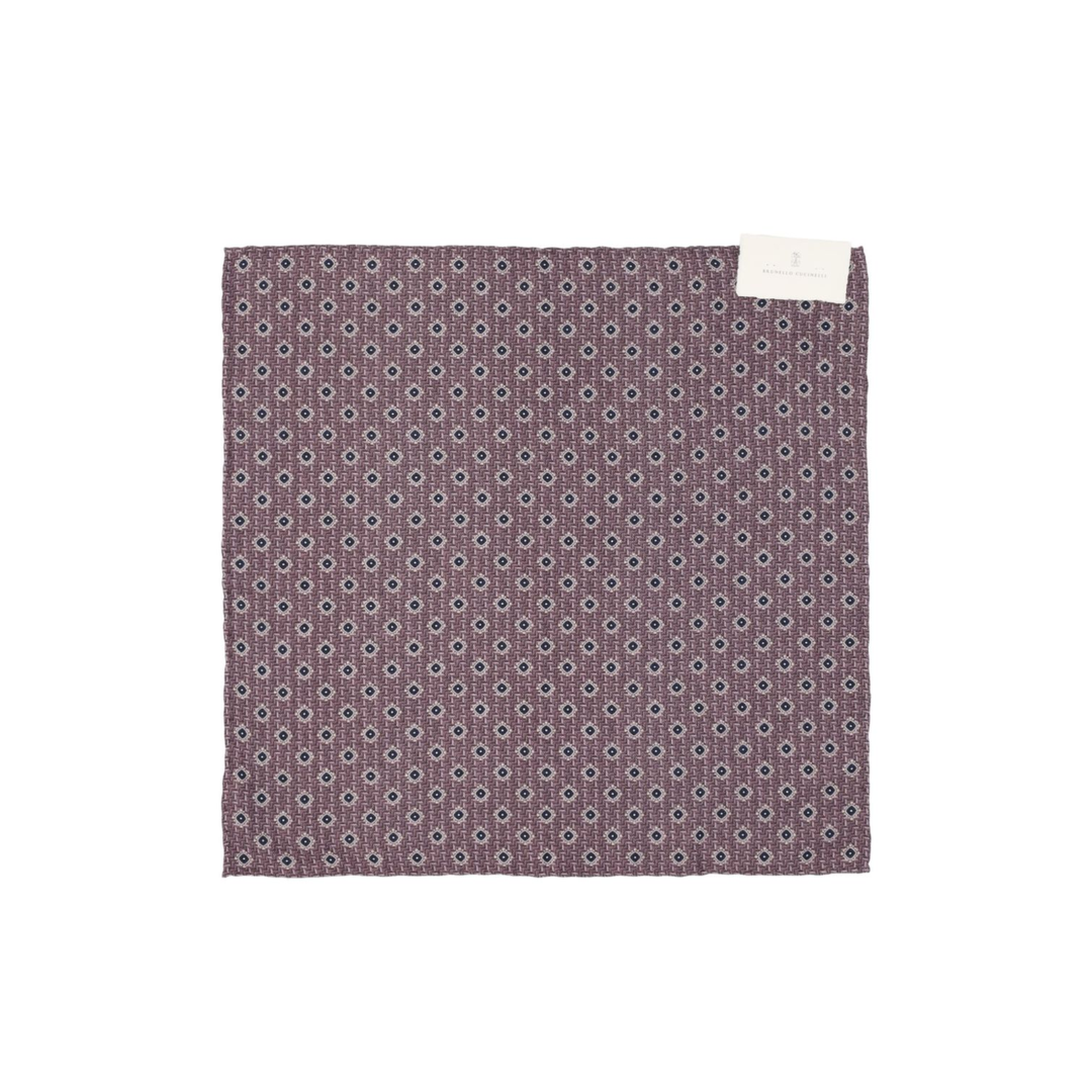 Jacquard Silk Geometric Motif