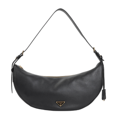 Medium Calf Leather Handbag - Black