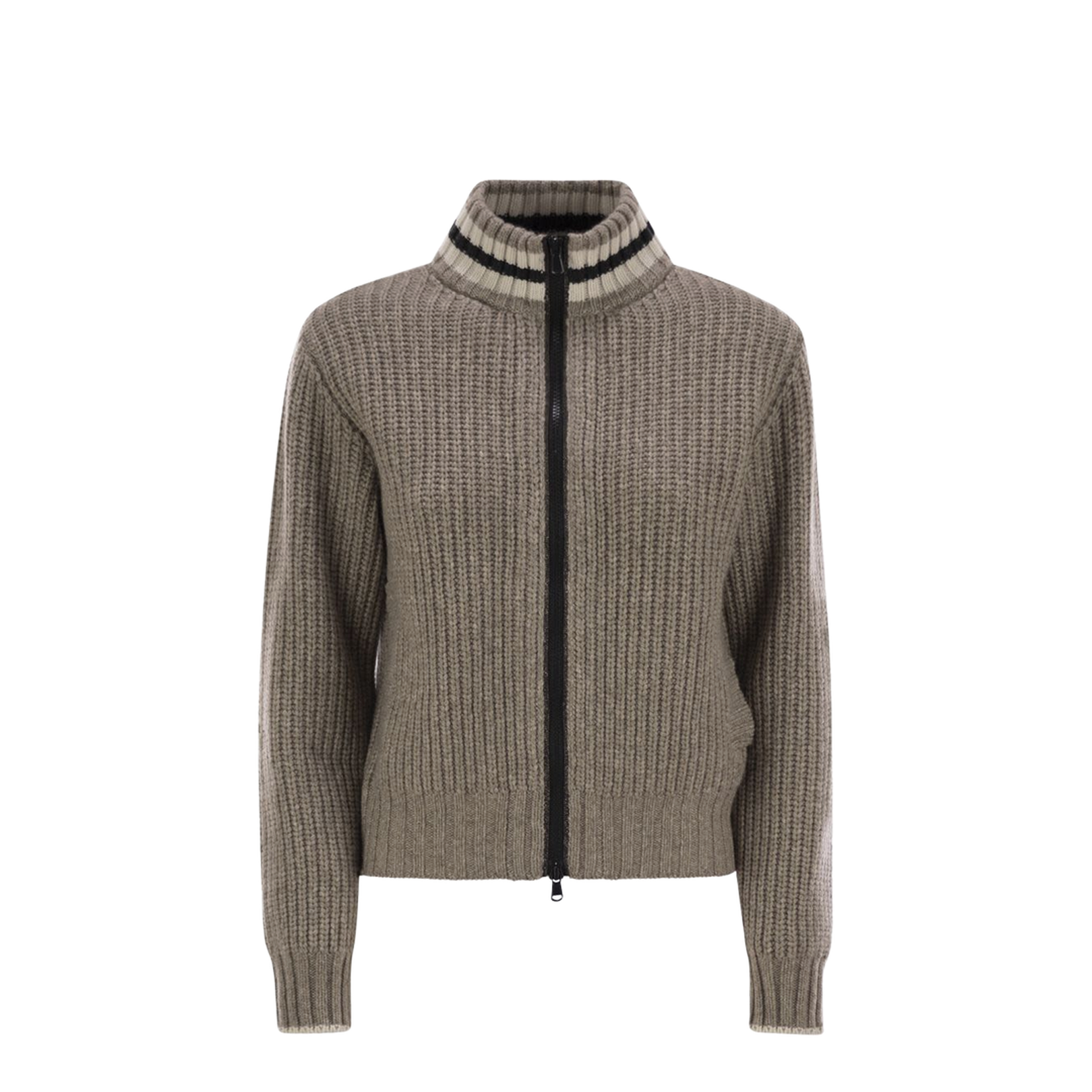 Cashmere Cardigan with Shiny Trims