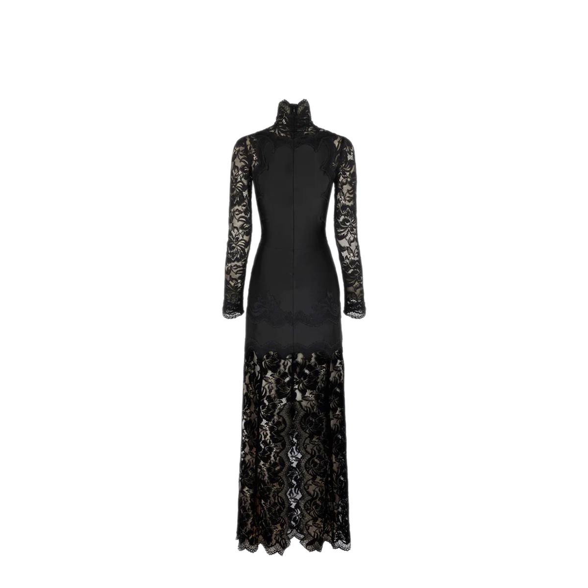 MAYFEYR - RABANNE - Long Lace And Jersey Dress - 25PJRO043PA0170P001