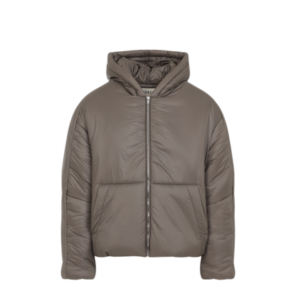 MAYFEYR - MORDECAI - Mud Brown Hoodie Puffer - 25A96MRU02825