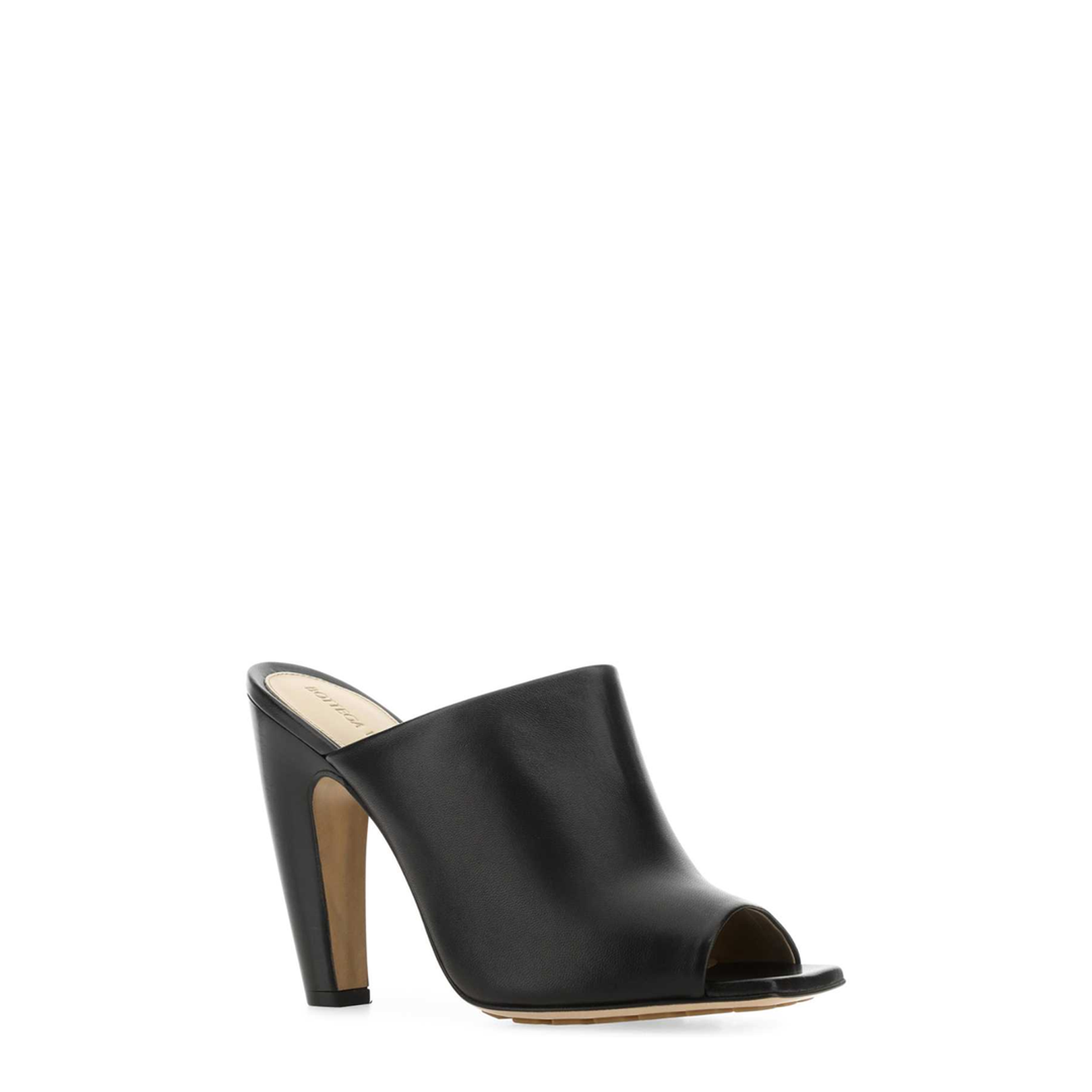 Black Nappa Leather Canalazzo Sandals