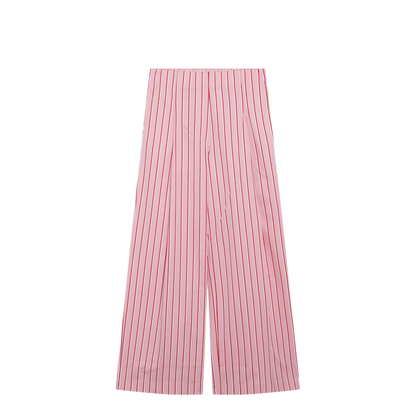 MAYFEYR - Dries Van Noten - Wide Pink Striped Trousers - 109093064305